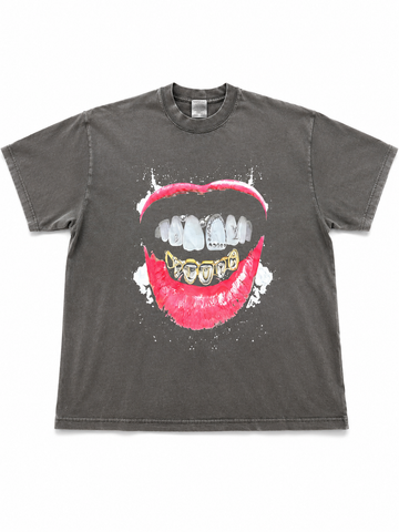 Cropped Too Swaggy Diamond Lipz T-Shirt