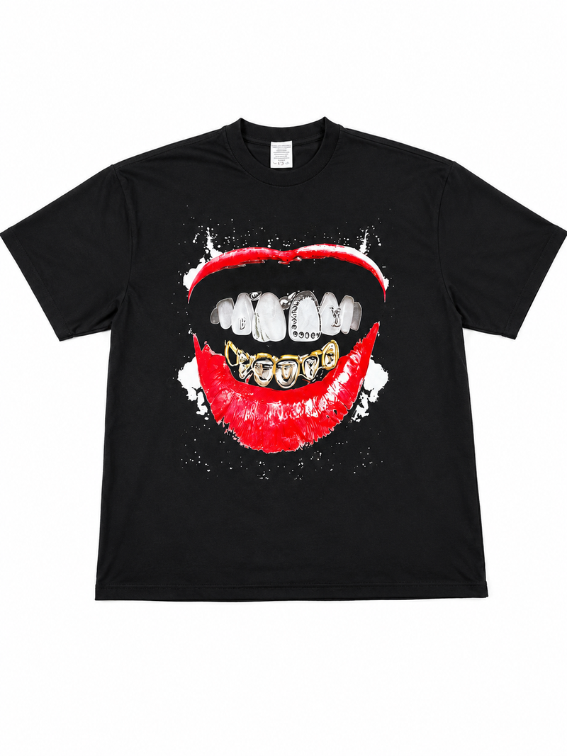 Cropped Too Swaggy Diamond Lipz T-Shirt